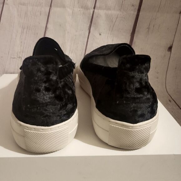 Atelje 71 Black Crushed Velvet Slip-on Thick Sole Sneakers Sz.9M MSRP $168 - Picture 3 of 6